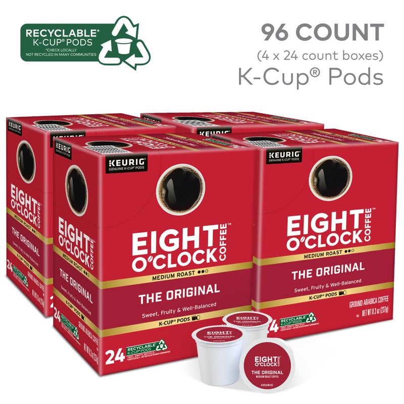 Eight O'Clock Coffee The Original, Single-Serve Keurig K-Cup Pods, Medium Roast Coffee Pods, 96 Count - Image 2